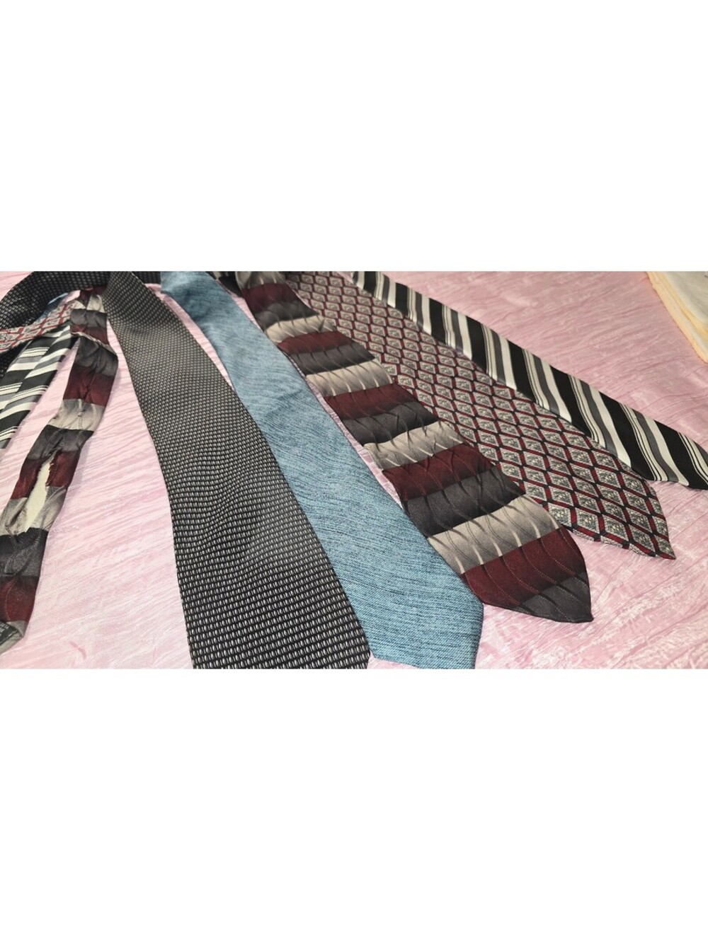 Men’s Neck Tie Lot of 5 Joseph Abboud Bella Croft & Barrow Tesoro Rosso Chereski